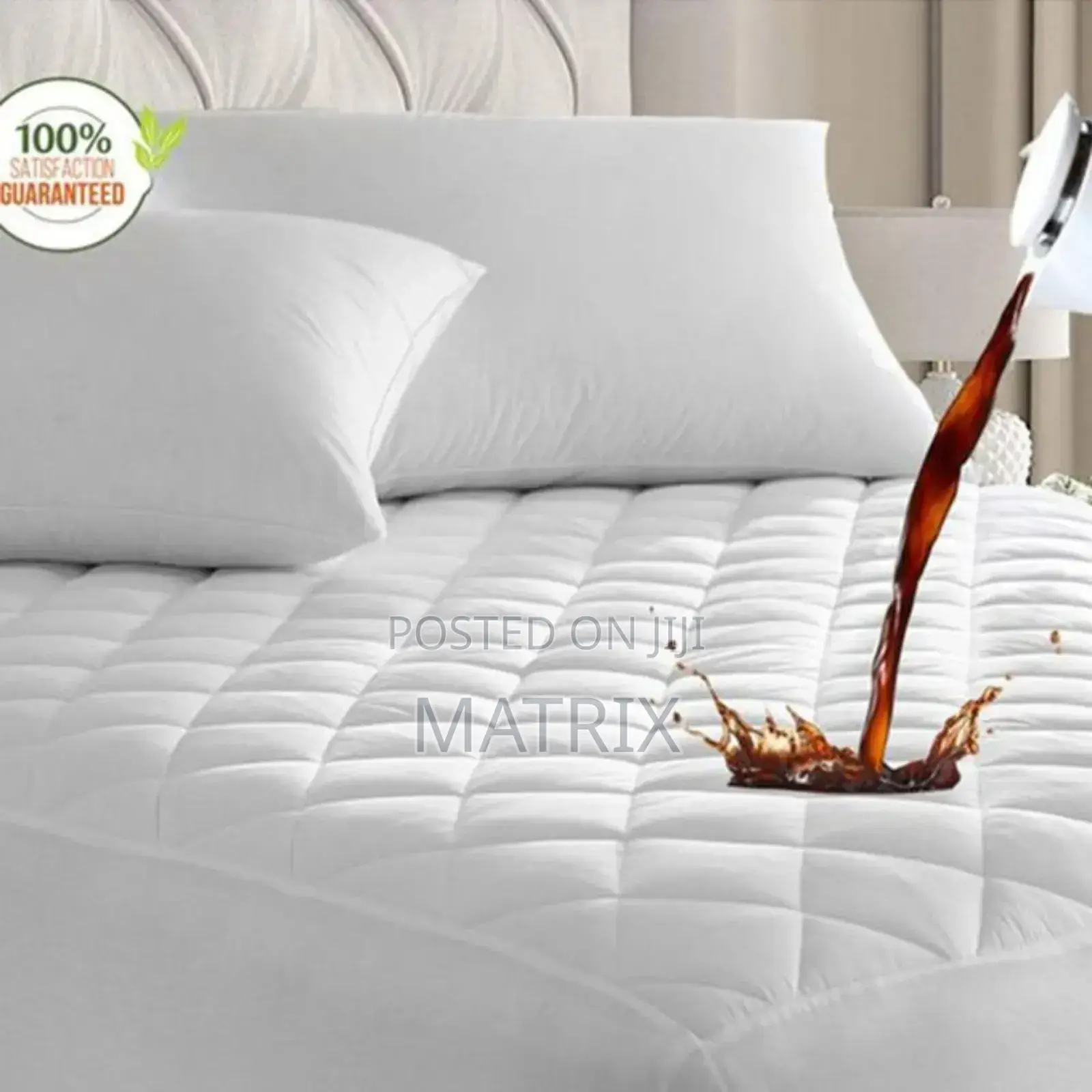 6x6 Quilted Waterproof Mattress Protector