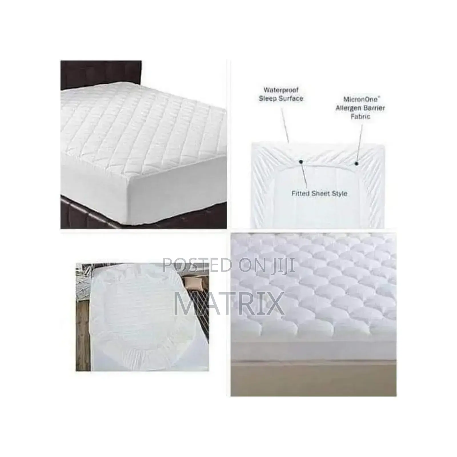 6x6 Quilted Waterproof Mattress Protector