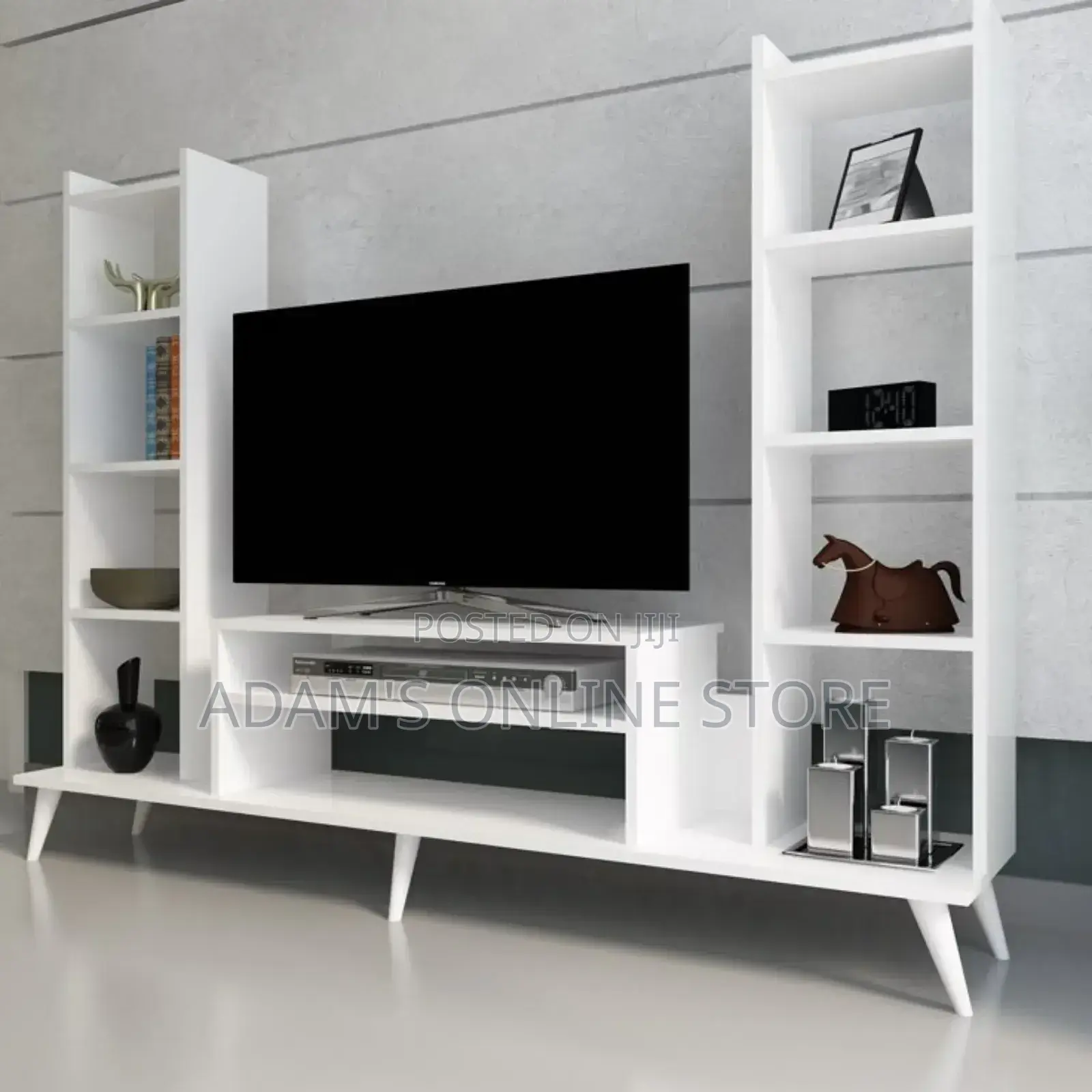 Shelve Tv Stand Unit in White