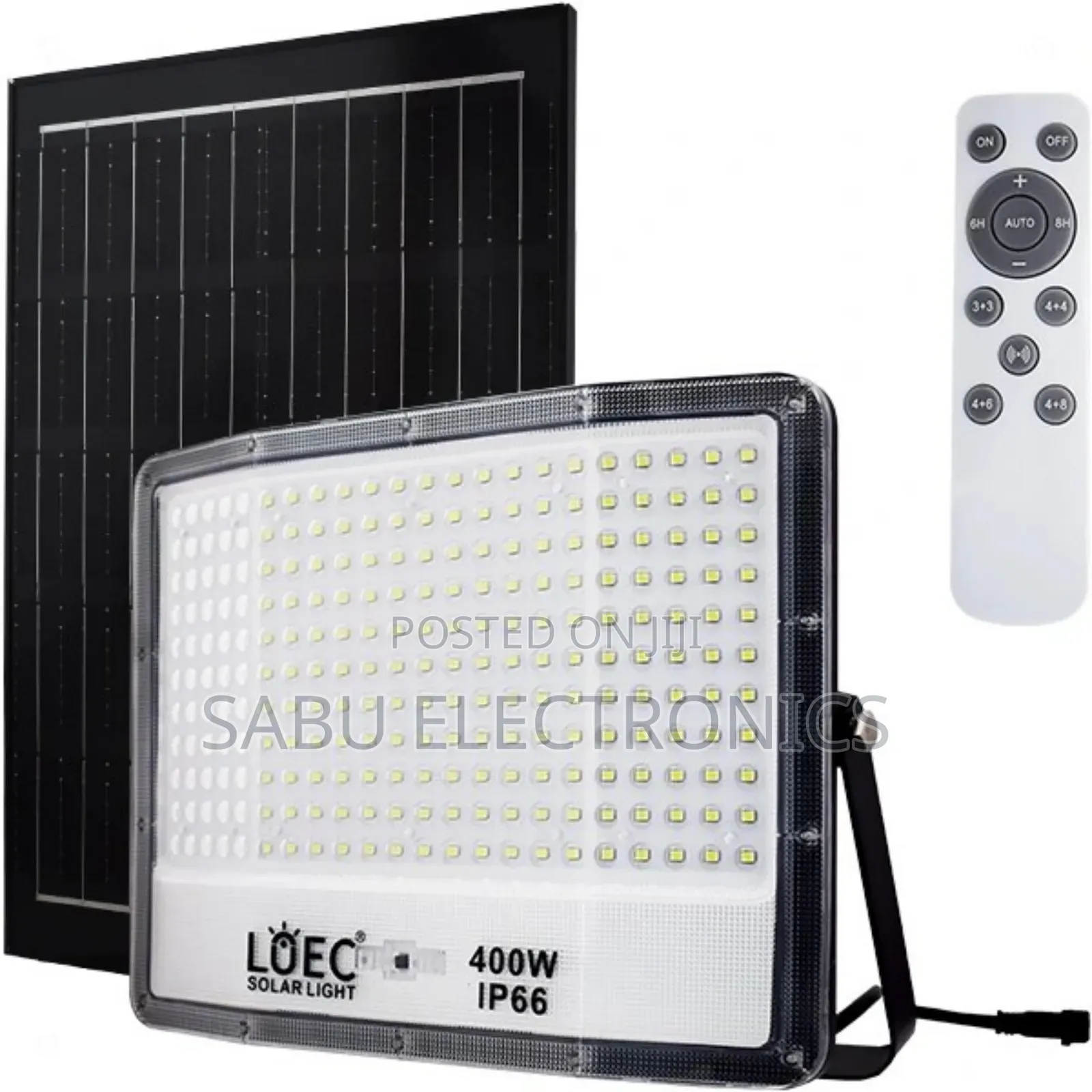 400w Solar Flood Light With Remote Control Motion Sensor –Waterproof