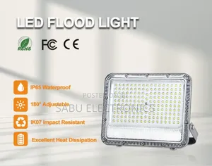 400w Solar Flood Light With Remote Control Motion Sensor –Waterproof