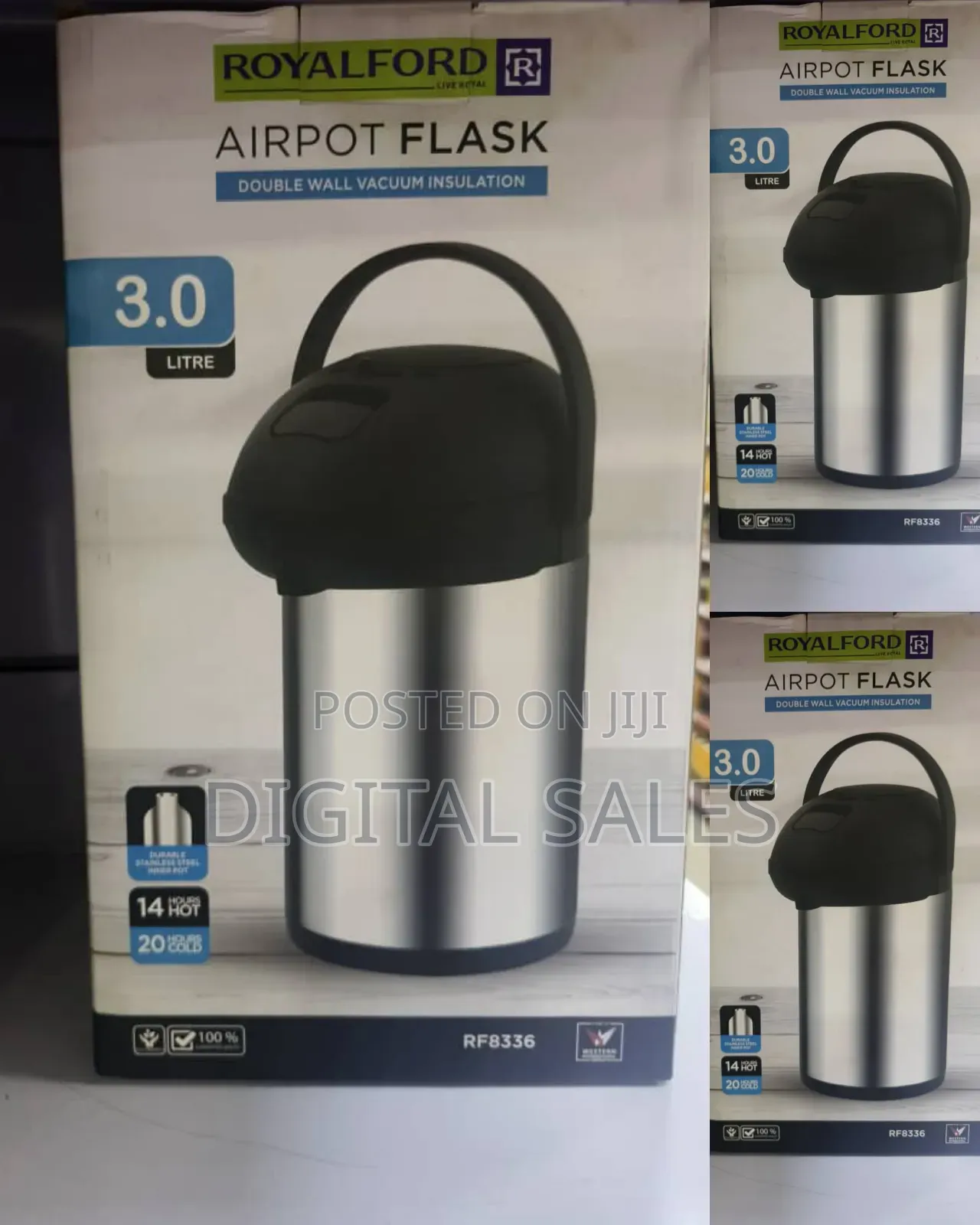 Stainless Steel Coffee or Tea Airport Vacuum Flask