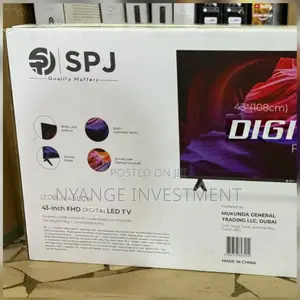 43 SPJ Digital Frameless Tv Set.