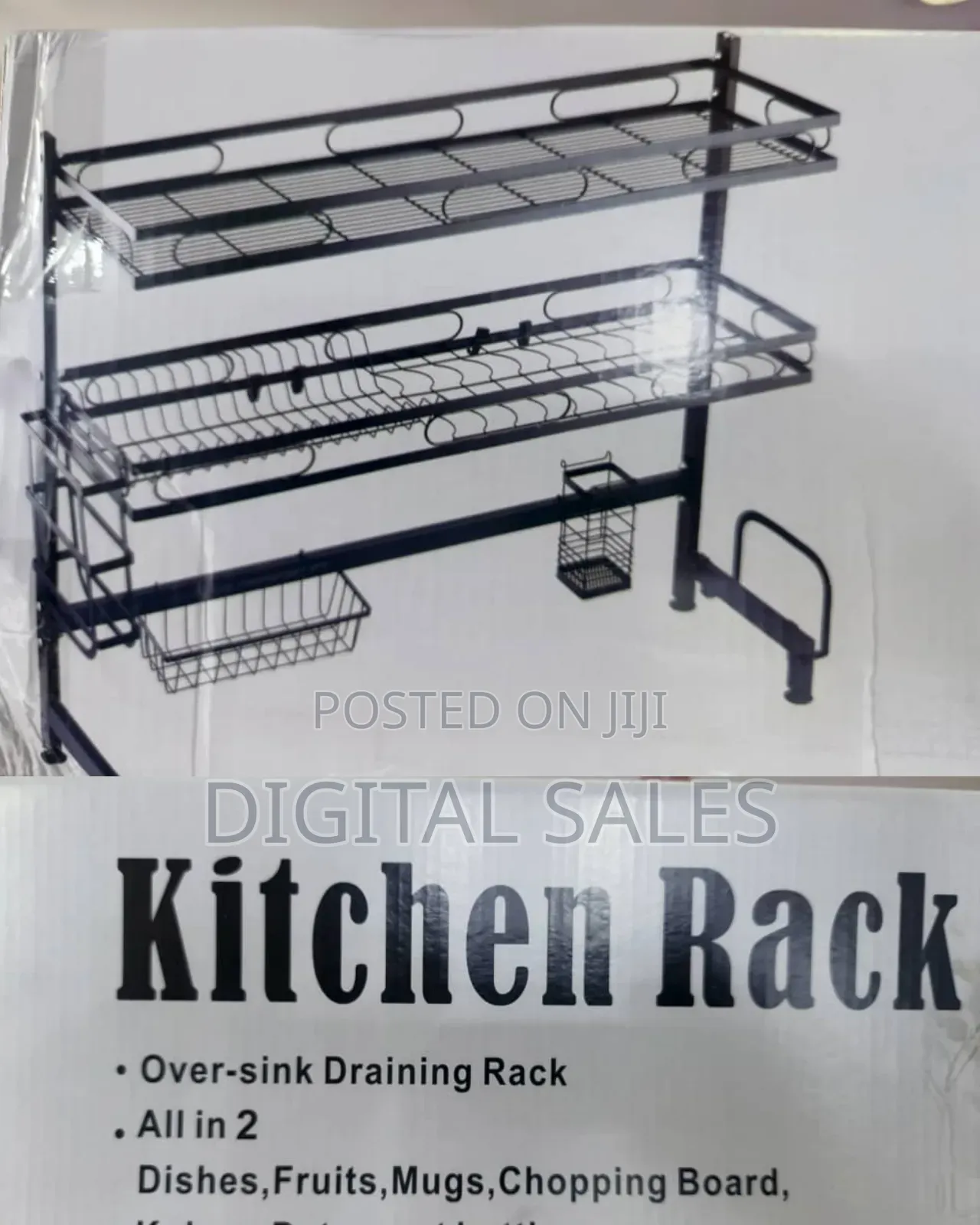 Metallic Over the Sink Rack Organizer
