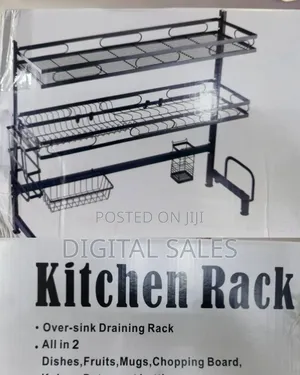 Metallic Over the Sink Rack Organizer