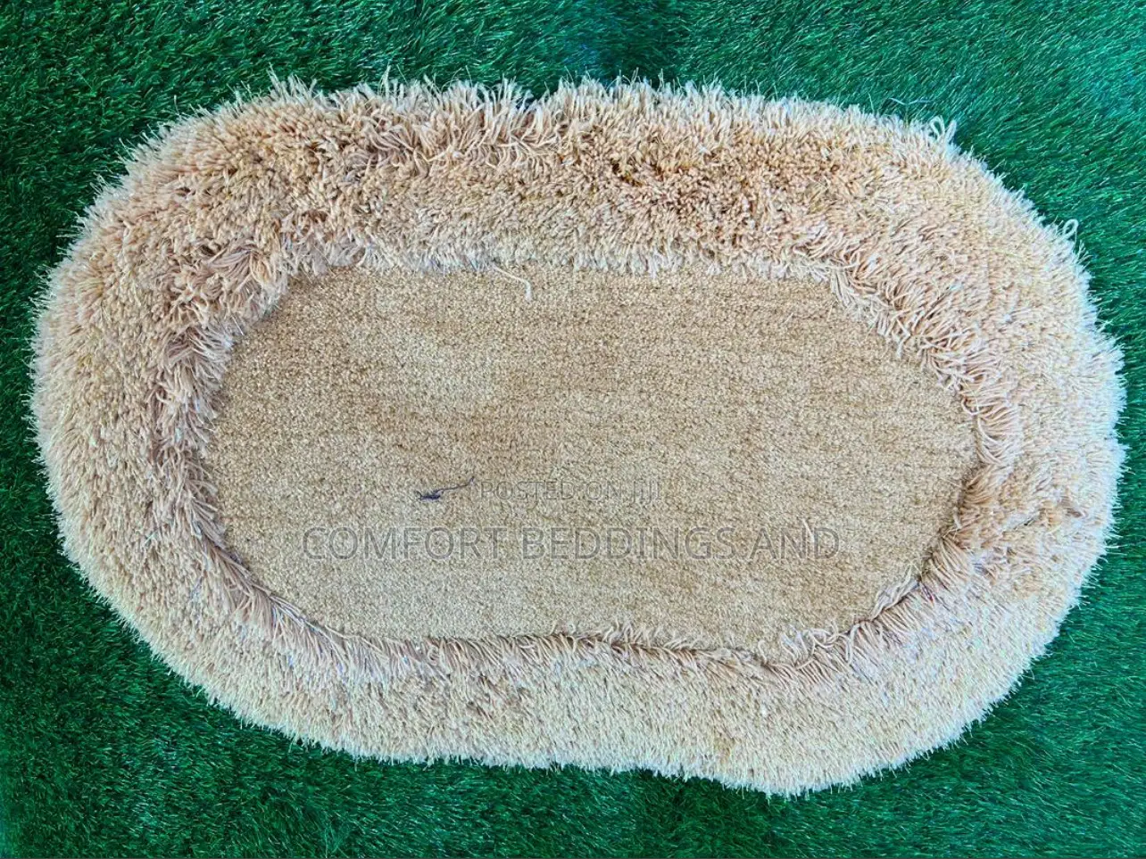 Oval Doormat Light Brown
