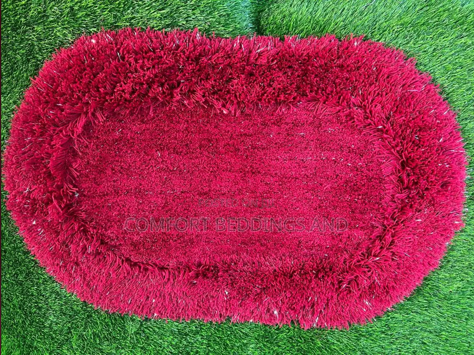 Oval Doormat Maroon
