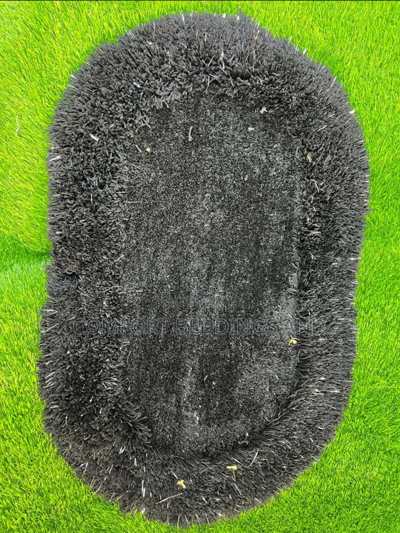 Oval Doormat Dark Gray