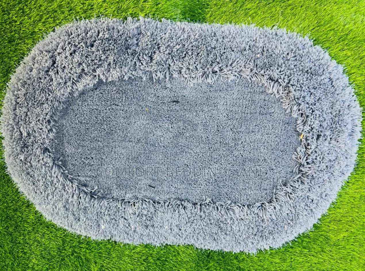 Oval Doormat Light Gray