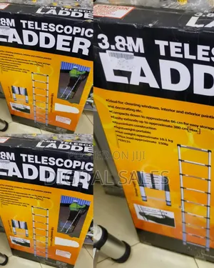 Adjustable 3.8m Telescopic Ladder