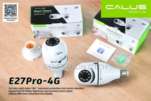 4g Smart Bulb Camera- Uses Simcard, Night Vision, 2 Way Audio