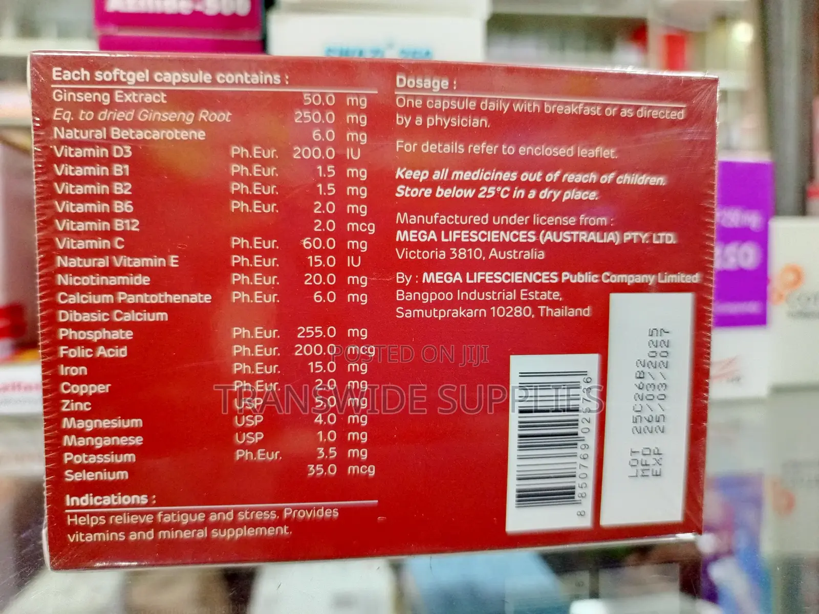 Ginsomin Soft 30caps - For Fatigue, Low Immune Erectile Dysfunction