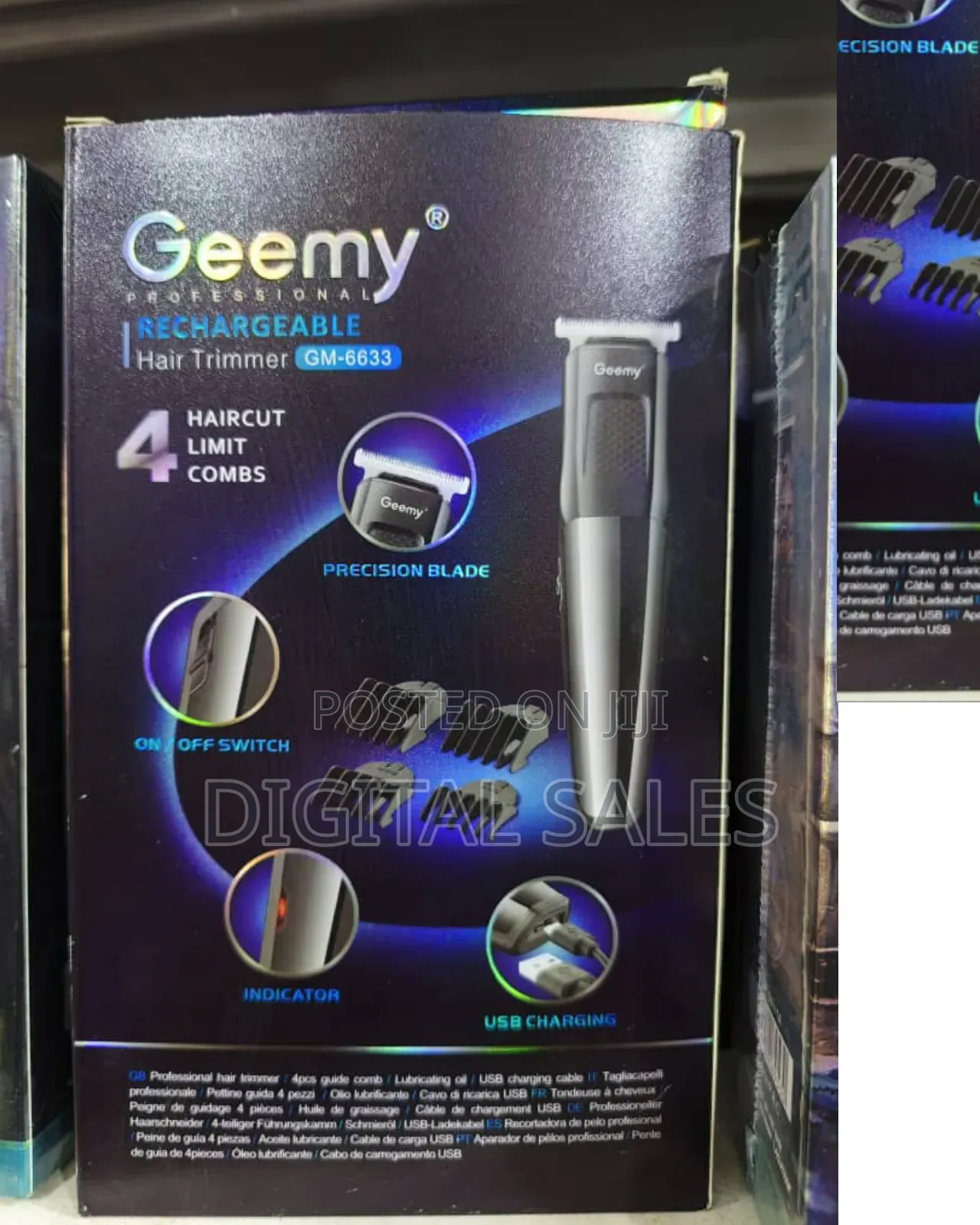 Geemy Hair Trimmer Kit for Men Women. (Blue