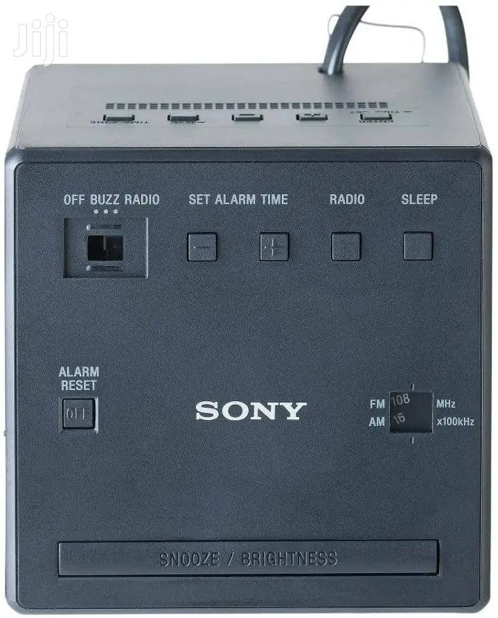 Sony Alarm Clock Radio LED Black