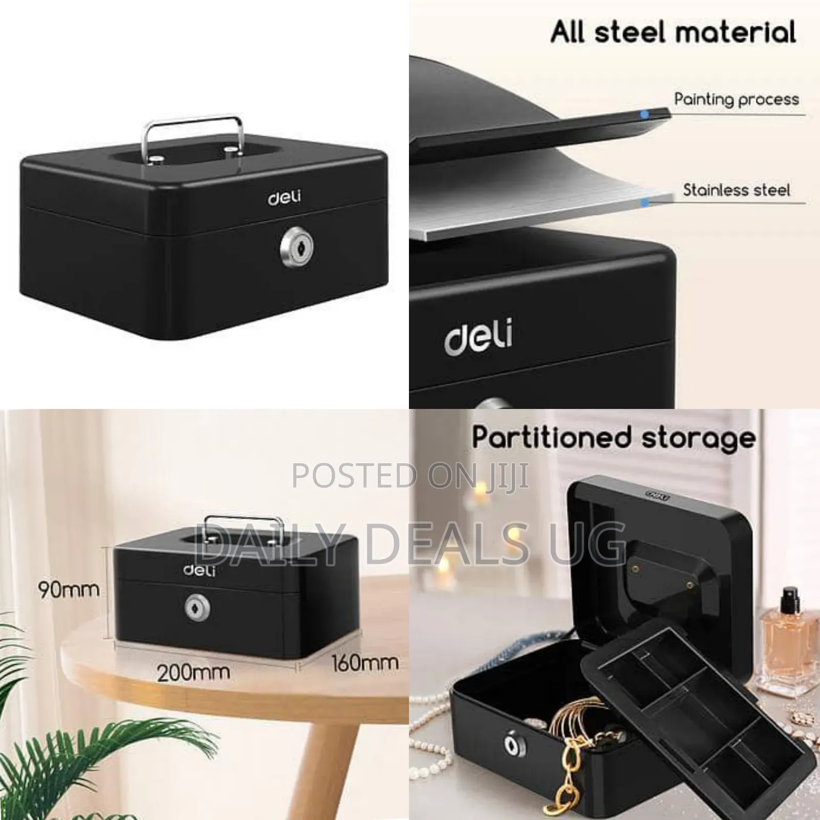Deli Key Et500 Safe Cash Box