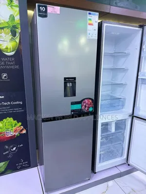 330l Hisense Double Door Fridge With Bottom Freezer + Water Dispenser