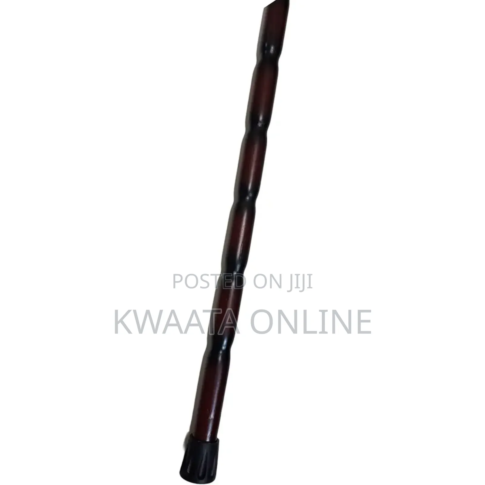 Wooden Mobility Walking Cane Stick With Curved Handle With Rubber Base