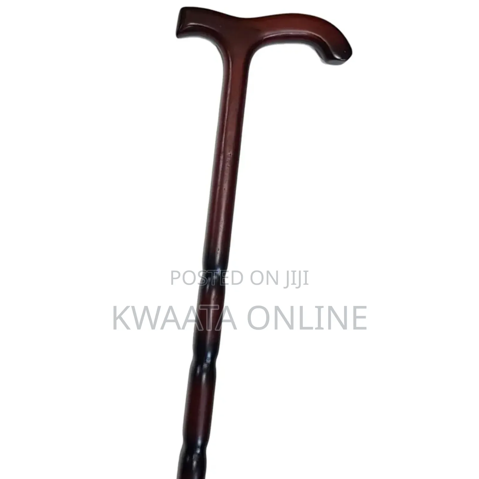 Wooden Mobility Walking Cane Stick With Curved Handle With Rubber Base