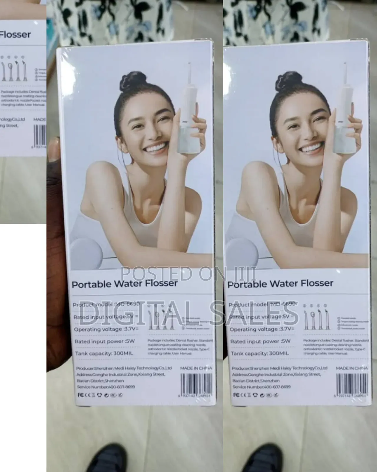 Mdhl Portable Water Flosser, Model Md-6690