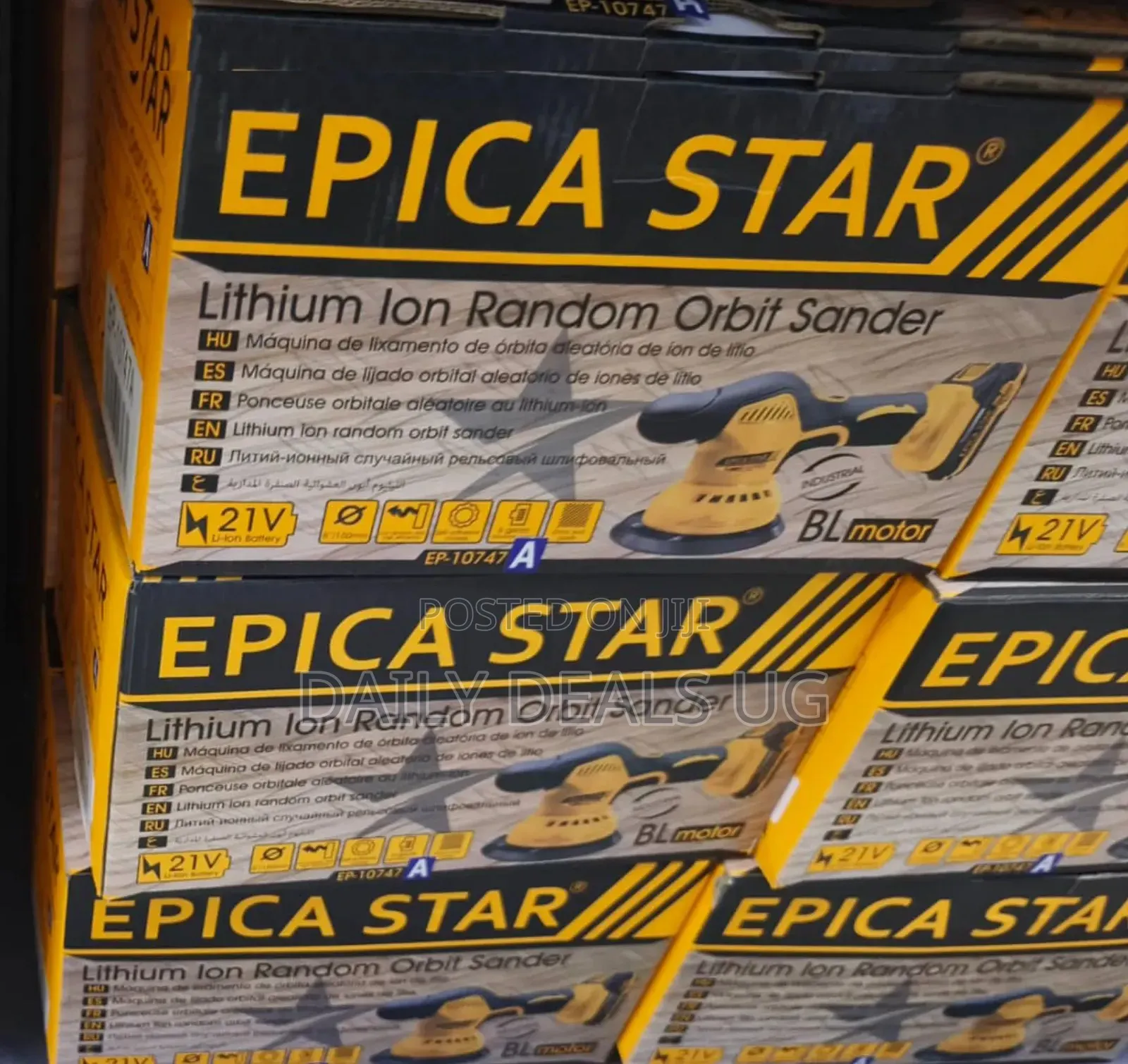 Epica Star Lithium-Ion Random Orbit Sander