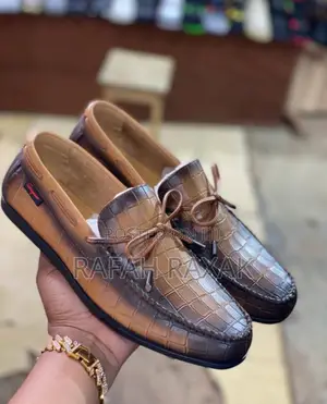 Original Brown Salvatore Ferragamo Crocodile Skin Moccasin Loafers