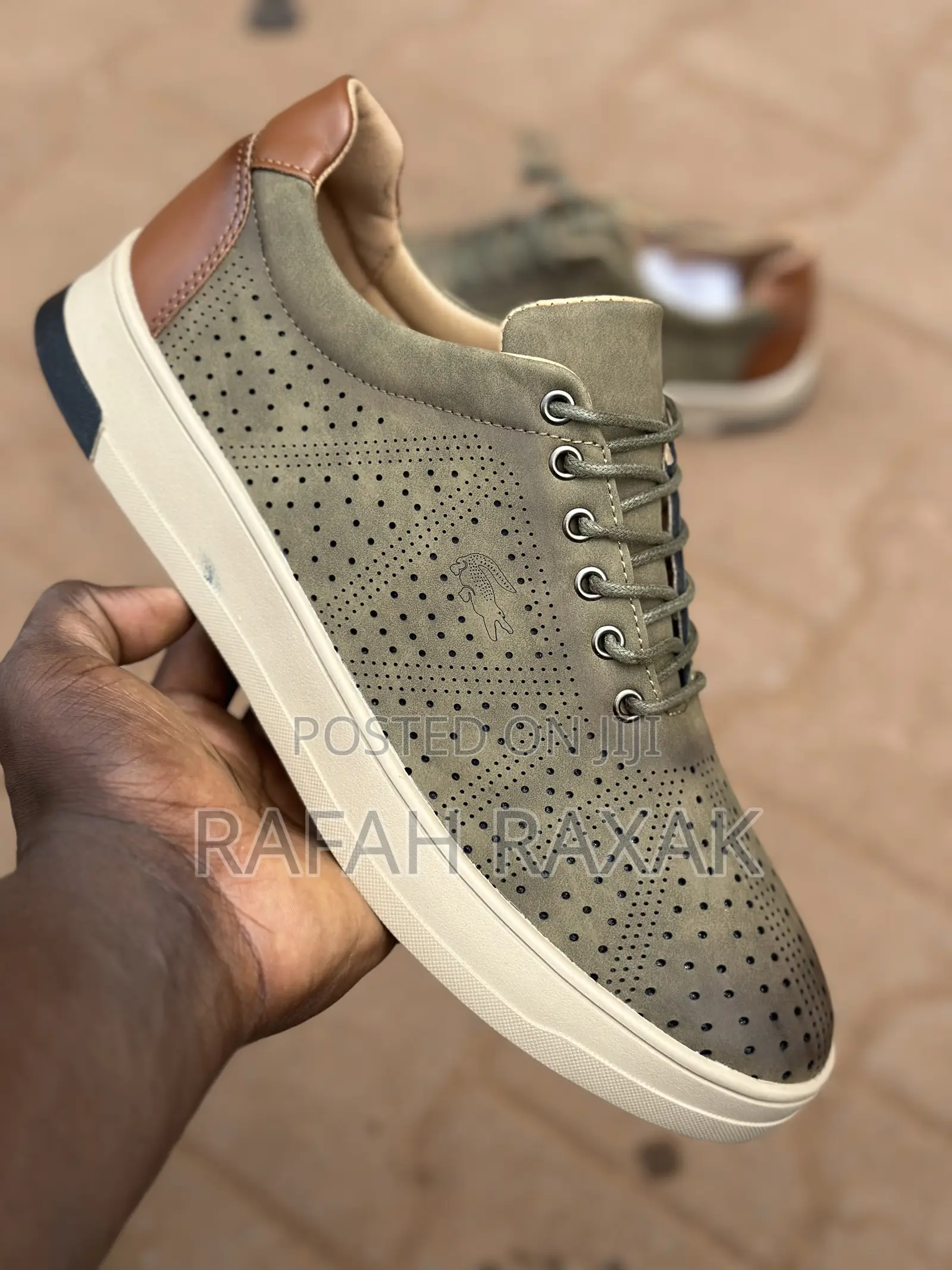 Original Green Lacoste Smart Casual Low Top Shoes