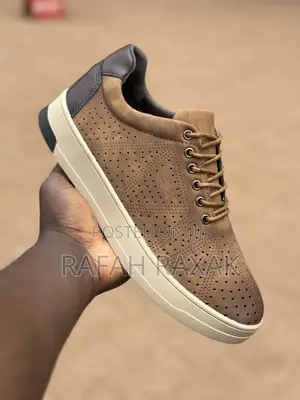 Men’S Super Classic Brown Lacoste Smart Casual Low Shoes