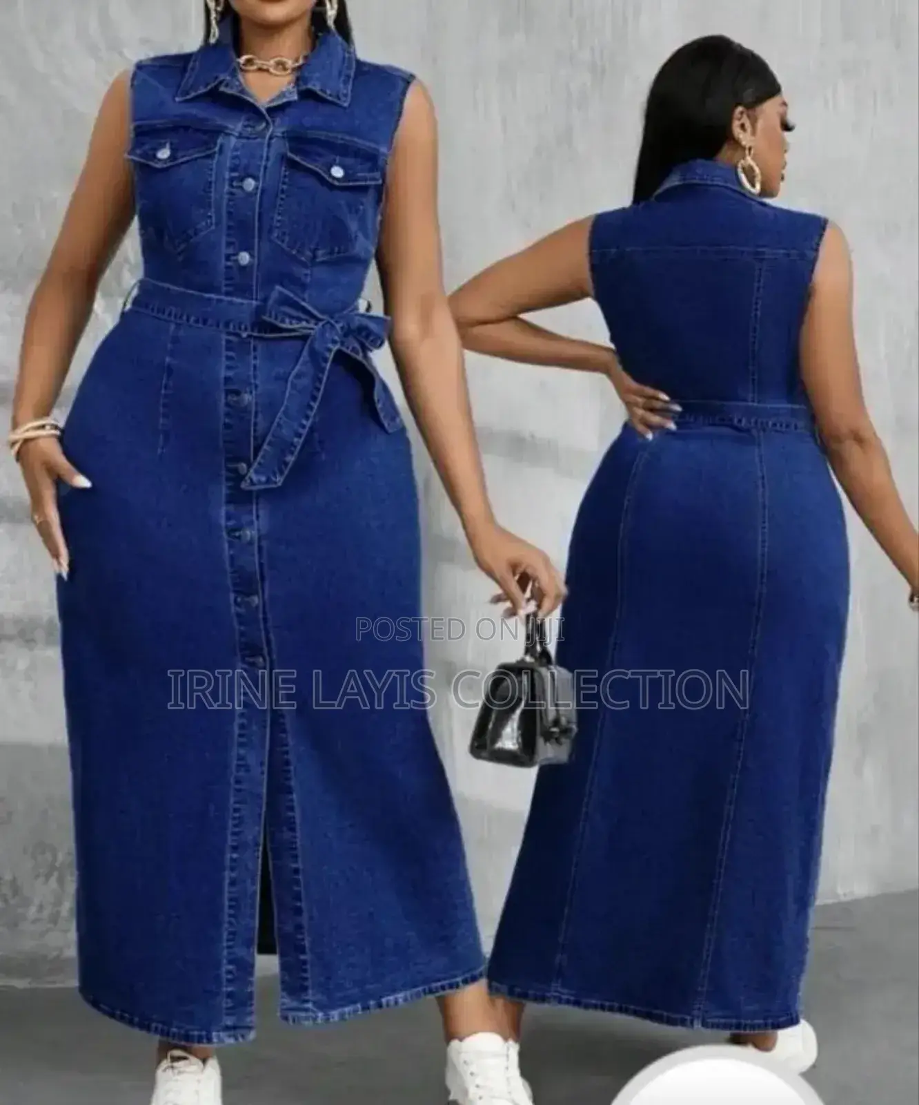 Fancy Hagging Jean Dresses