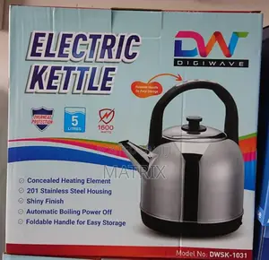 Digiwave 5l Electric Kettle With Foldable Handle
