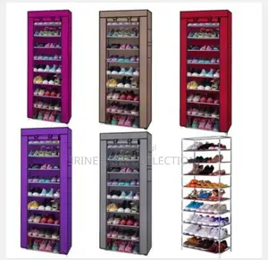 Single Door Mult Layered Shoe Rack