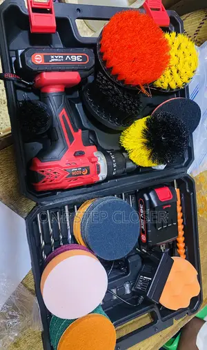 Cleaning Cordless Drill Set With Brush’S / Drill for Cleaning