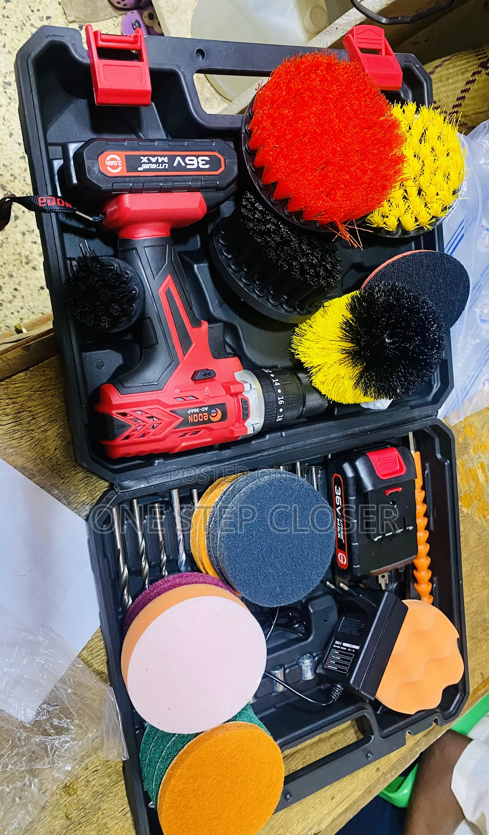 Cleaning Cordless Drill Set With Brush’S / Drill for Cleaning