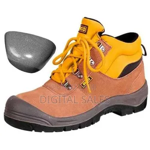 Ingco Safety Boots ( Size 39-46 ) - Brown / Grey / Black / Orange