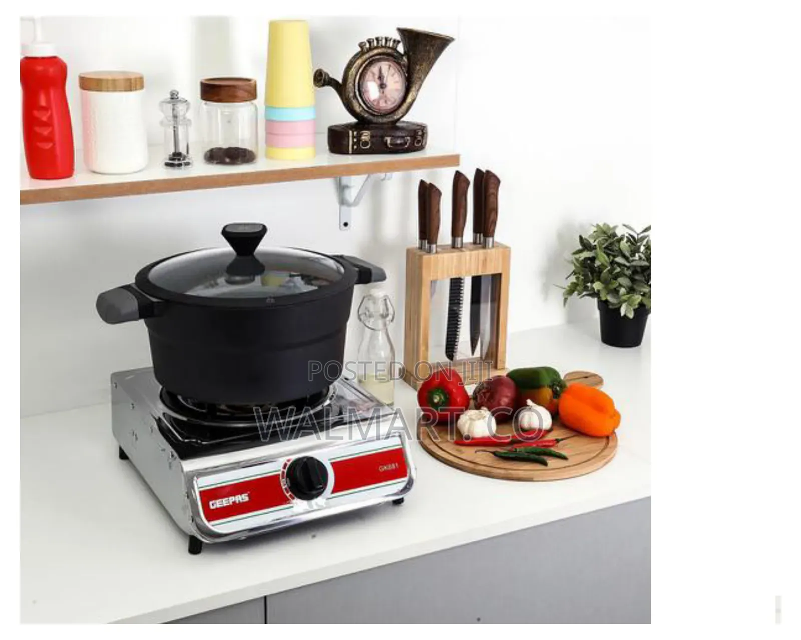 Auto Ignition Cook Top High Fuel Burner Cooker Geepas
