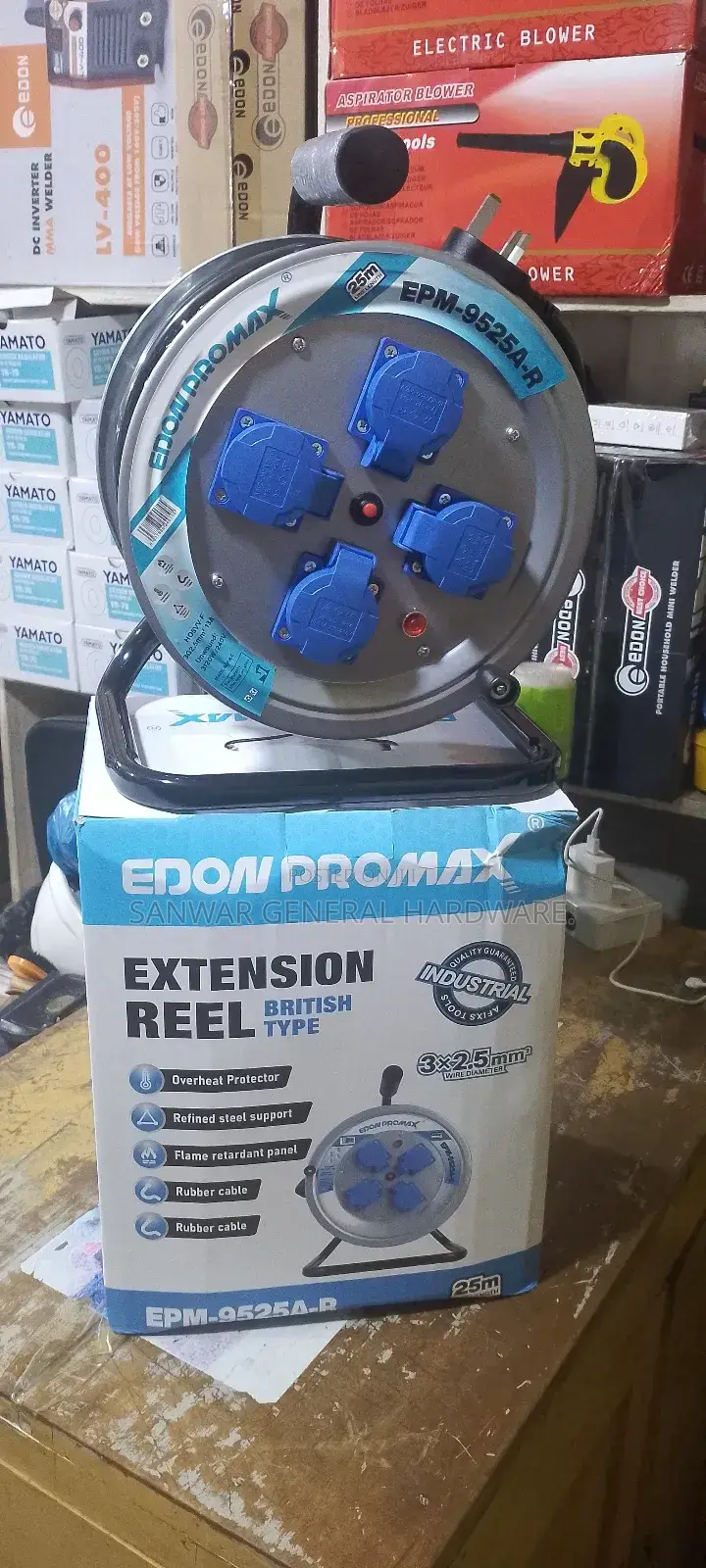 Edon Promax-25m-Extension Cable Reel(3x2.5mm Cable)