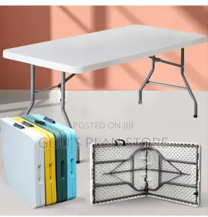 Heavy Duty Foldable Table Centerfold Plastic 150cm