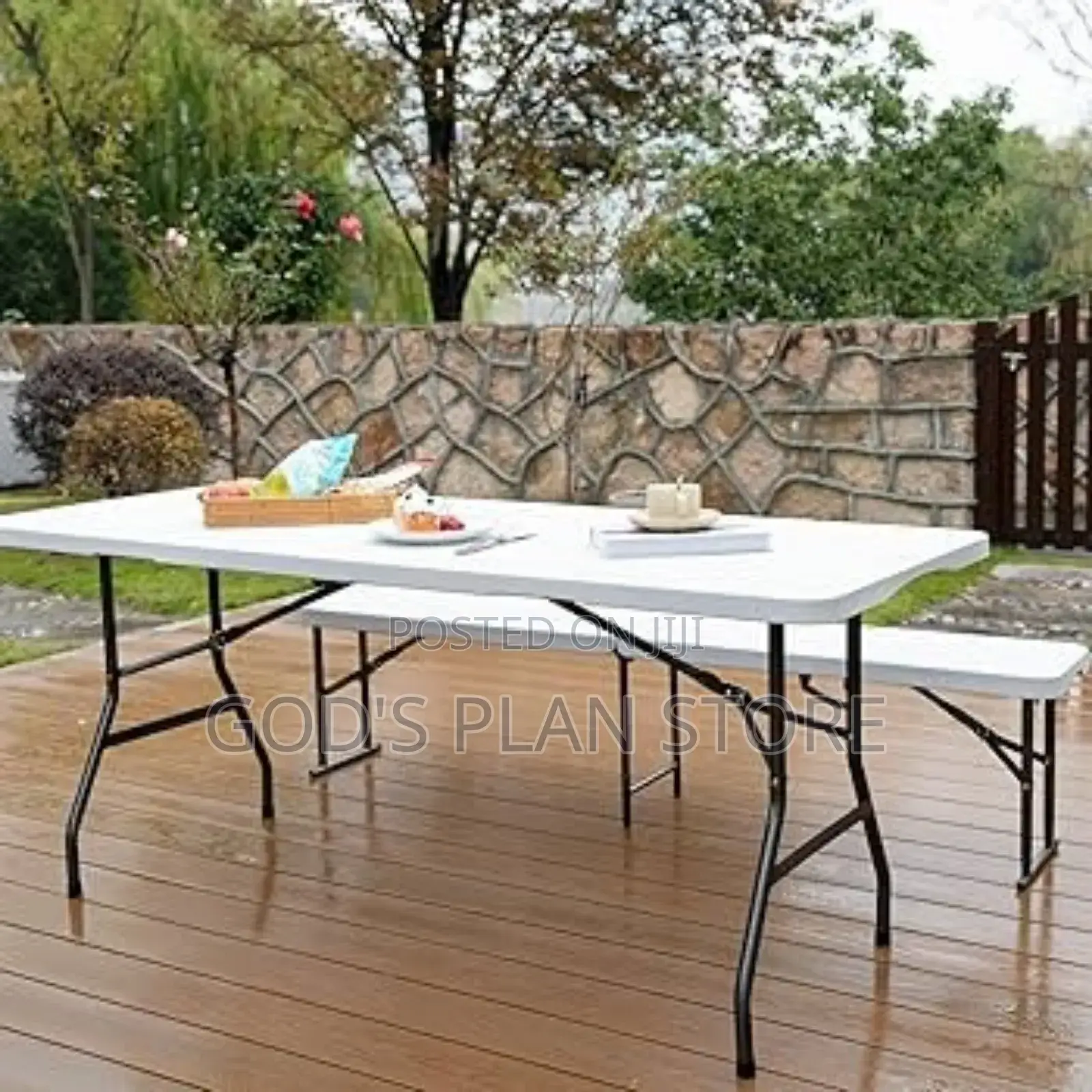Generic 8_seater Plastic Table for Hotel, Restaurant/Bar