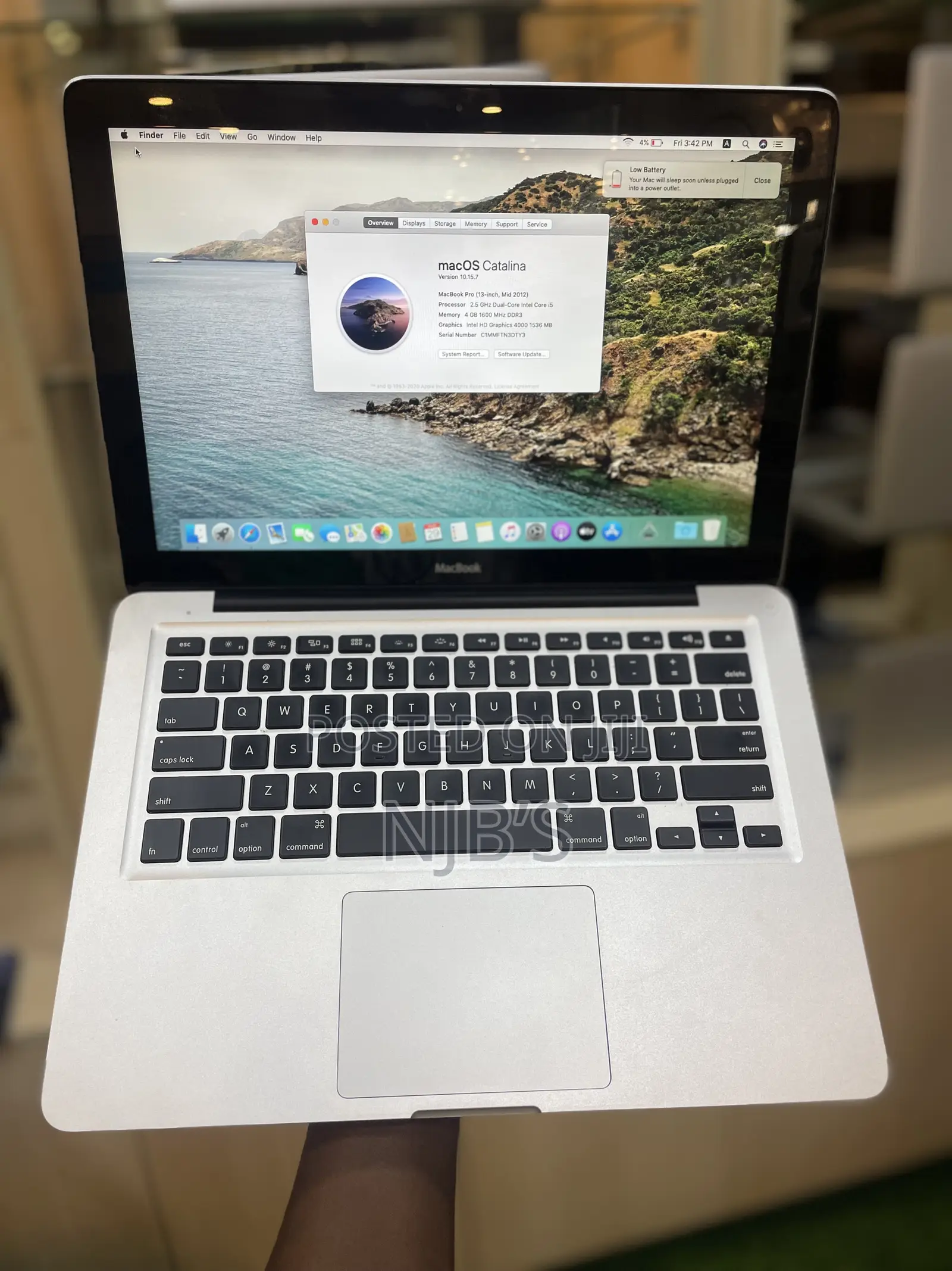 Laptop Apple MacBook Pro 2012 4GB Intel Core I5 SSD 256GB