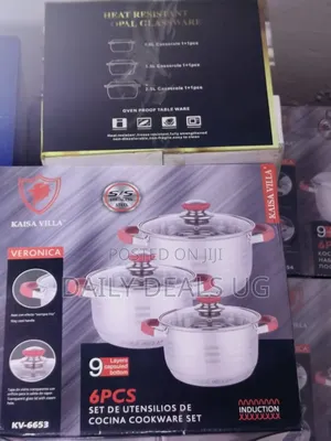 Veronica 6-Piece Stainless Steel Cookware Set