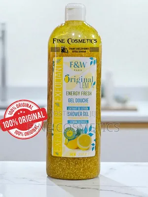 Fair and White Original Lemon Exfoliating Shower Gel Body Wash. 940ml