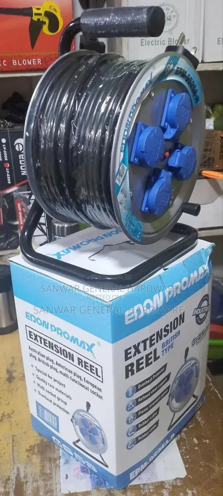 Edon Promax-25m-Extension Cable Reel(3x2.5mm Cable)