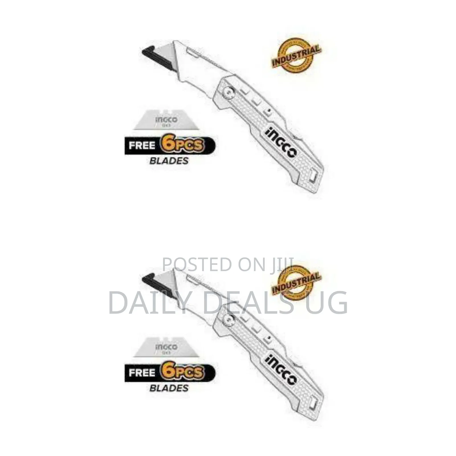 Ingco Cable Stripping Knife/Cutting Blades With 6pcs Blade Silver