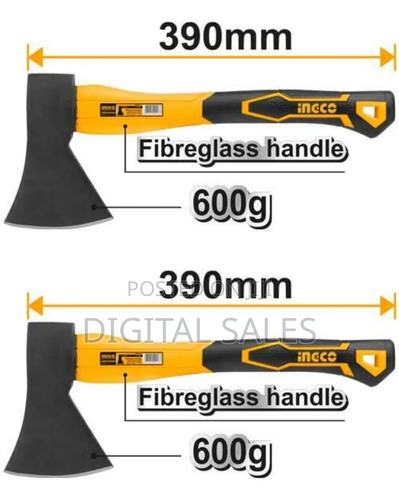 Ingco Axe - Orange, Black