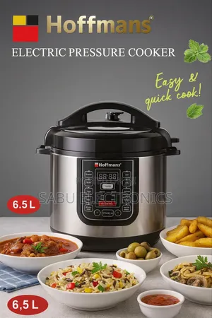 Hoffmans 6.5l Electric Pressure Cooker – Easy Quick Cooking!