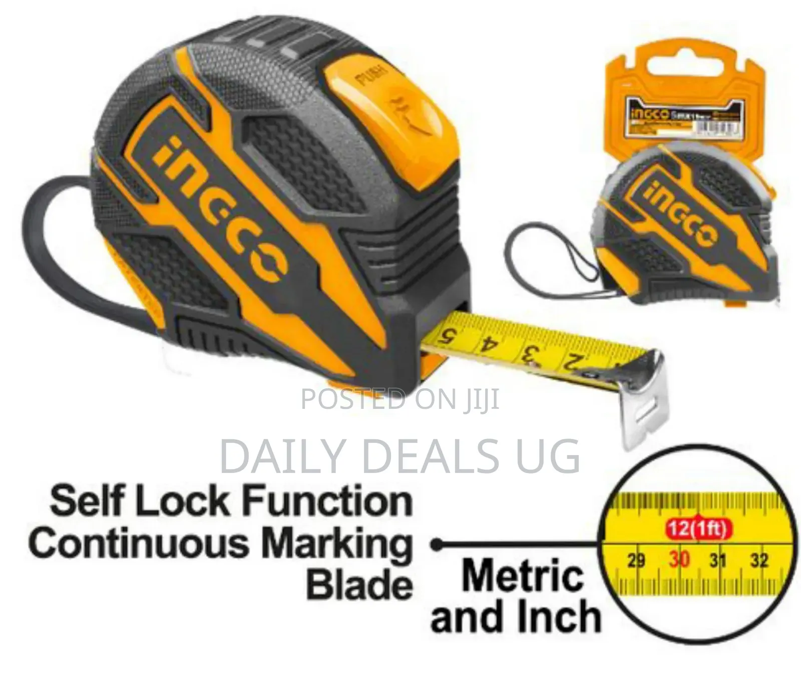 Ingco Steel Measuring Tape 8 Meter X 25mm Hsmt08825