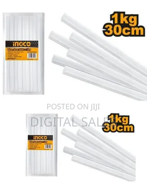 Ingco Big Size Glue Sticks 1kg Comprises 34pieces Glue Sticks - White