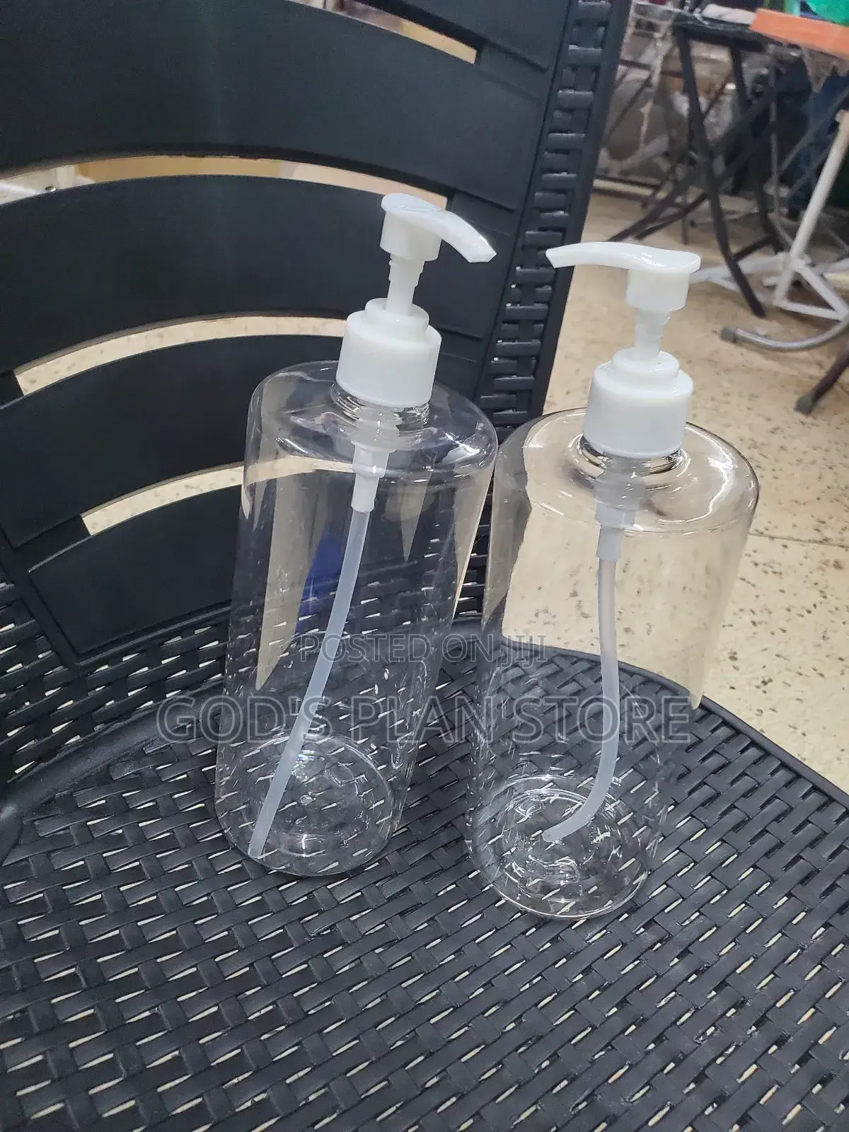 Head Pump Transparent Shower Gel Bottle 100mls