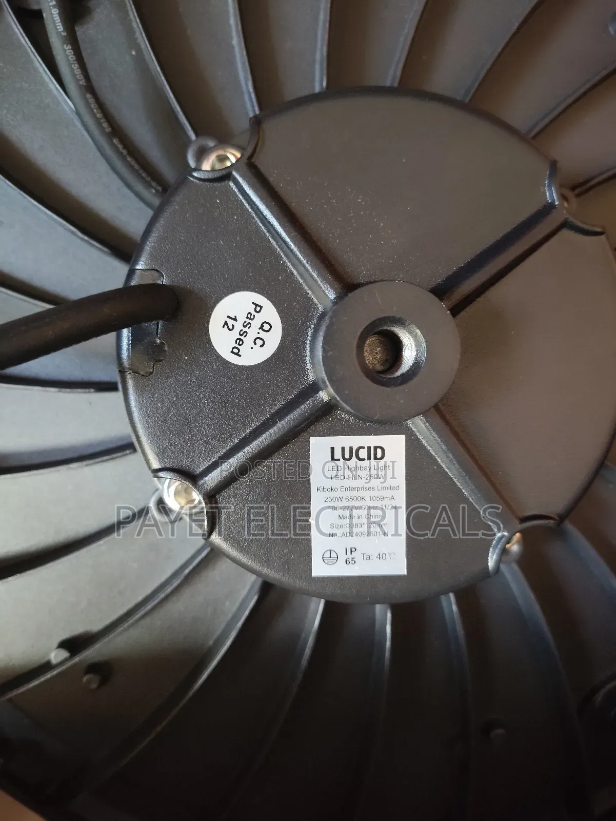 Factory High-Bay Light 250watts for Lucid