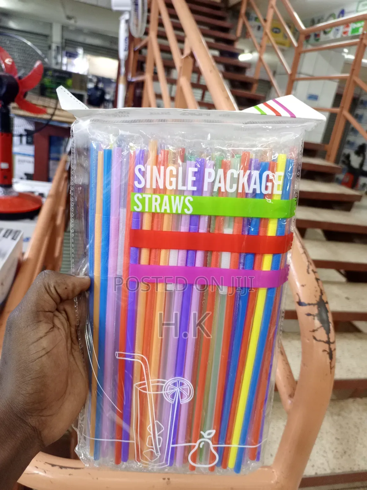 Jacent Brand Disposable Plastic Drinking Straws.