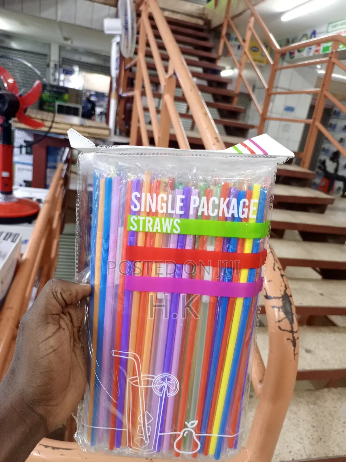 Jacent Brand Disposable Plastic Drinking Straws.